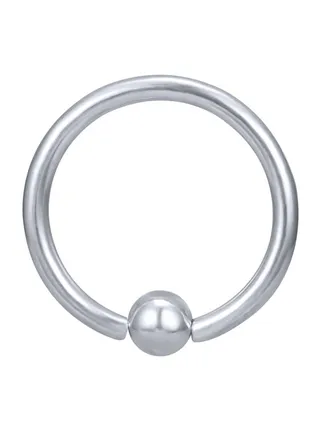 Stainless Steel Captive Bead Nose Hoop Ring 