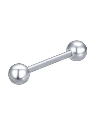 Stainless Steel Barbell Tongue Ring 