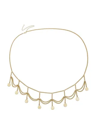 Alloy Coin Tassel Waist Chain 