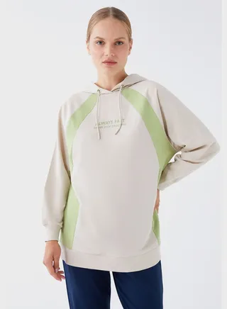Hooded Contrast Detail Tunic 