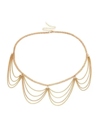 Alloy Multi-Layer  Waist Chain 