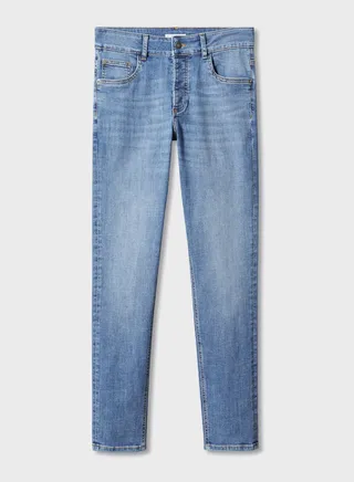 Kids Mid Wash Slim Fit Jeans 