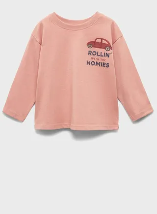 Infant Text Print T-Shirt 