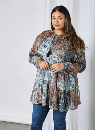 Curve Vamma LS Tunic Placid Blue 