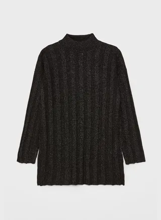 Knitted High Neck Tunic 