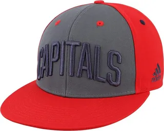 Men's Gray and Red Washington Capitals Sport Large Team Snapback Hat