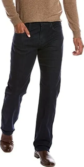 7 For All Mankind Men's Austyn Squiggle in Essential Relaxed Fit Mid Rise Jeans