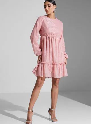 Shimmer Frilled Dress 