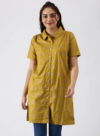 Regular Fit Casual Tunic Top Multicolour 