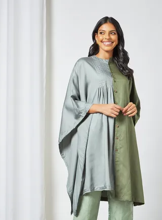 Colourblock Tunic Green 