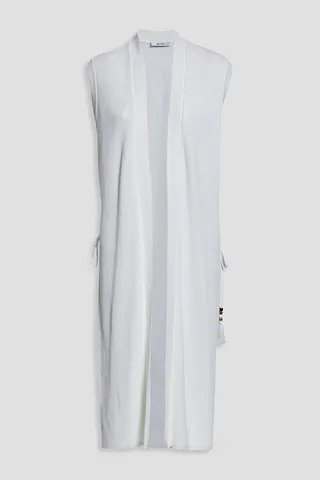 Omega ribbed cotton-blend cardigan