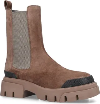 Brunello Cucinelli Suede Chelsea Boots