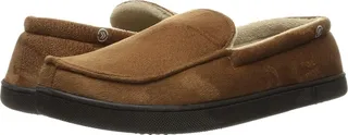 Isotoner Men's Moccasin Gel Infused Memory Foam (Cognac) Men's Slippers