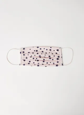 Elastic Strap Printed Face Mask Cloud Dancer 