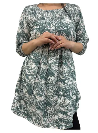 Zebees Georgette Maternity Tunic Top 