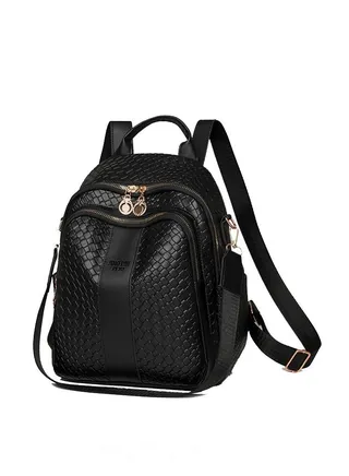 Women Fashion Backpack Purse Multi Pockets Anti-Theft Rucksack Ladies Travel Shoulder Bag Handbag 