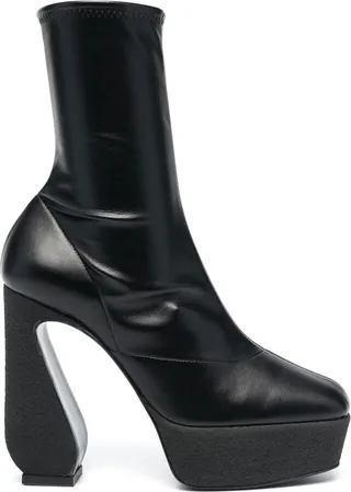 125mm Platform Ankle Boots
