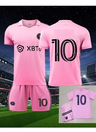 Inter Miami Kids Jersey Set / Inter Miami Soccer Uniform / Inter Miami Soccer Outfit / Inter Miami Home Kids Jersey 