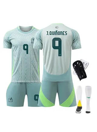 2024 European Cup Mexico Children's Youth Football Jersey Four-Piece Set No. 9 