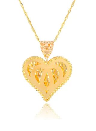 Introduction to Heart Shape Pendant in 22kt Gold 