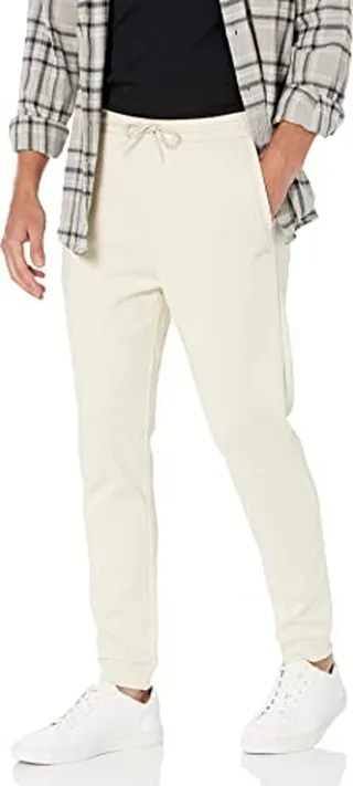 BOSS Men's Tonal Logo French Terry Cotton Joggers