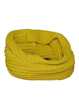 Cowl Neck Scarf Yellow 