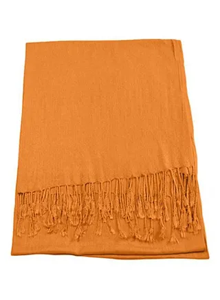 Tasseled Scarf Orange 
