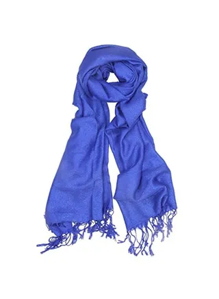 Metallic Pashmina Shawl Wrap Royal Blue 
