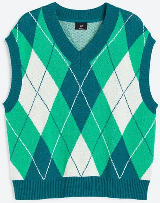 Relaxed Fit Sweater Vest