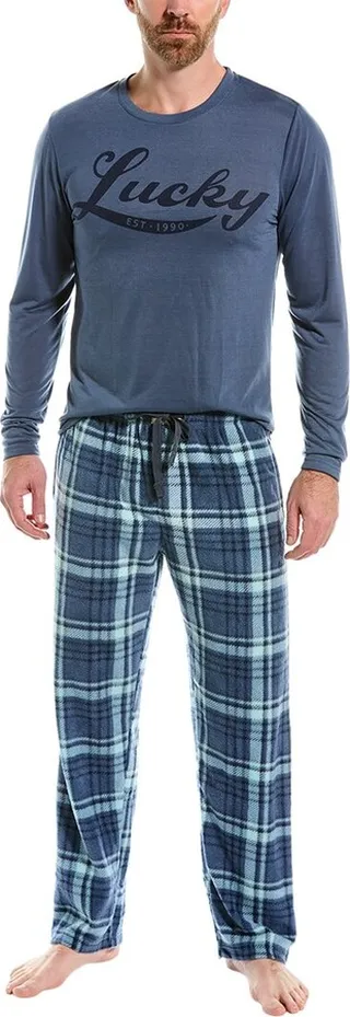 Lucky Brand 2pc T-Shirt & Dull Fleece Pant Set