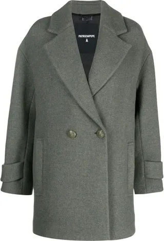 Double-Breasted Wool Coat