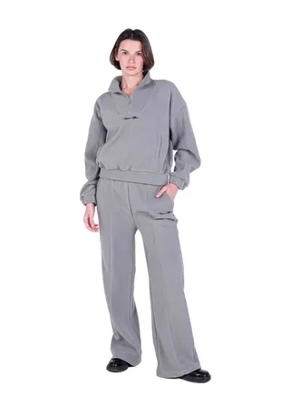 RELAXED SWEATSHIRT HALF ZIP 