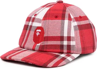Tartan Check Print Cap