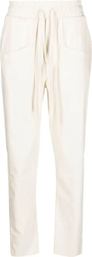 Slim-Cut Drawstring-Waist Trousers