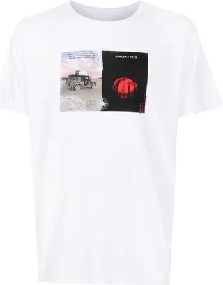 graphic-print detail T-shirt