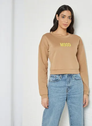 Cropped Sweatshirt Tigers Eye 