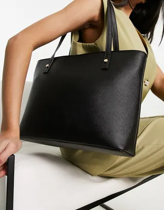 ASOS DESIGN easy tote in black