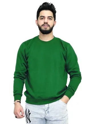 OneHand Basic Casual Sweatshirt Cotton - Green 