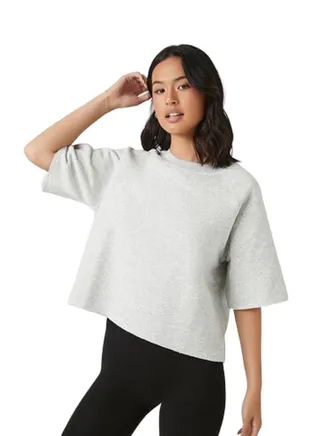 Active Fleece Short-Sleeve Sweatshirt 
