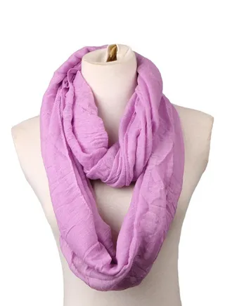 Neck Wrap Scarf Purple 