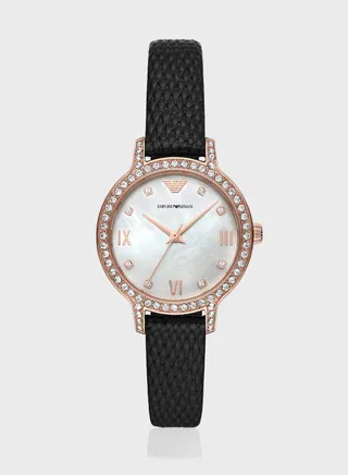 Classic Leather Strap Analog Watch