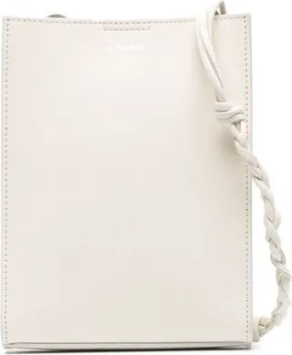 'tangle Mini' White Crossbody Bag In Leather Jil Sander Woman