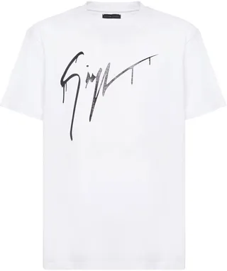 spray paint logo T-shirt