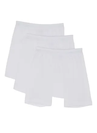 3-Piece Cotton Boxers White 