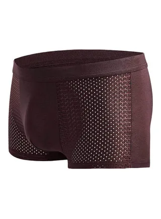 Solid Mesh Boxers Brown 