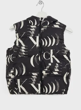 Kids Monogram Aop Print Puffer Jacket 