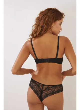 Wide lace Brazilian briefs 