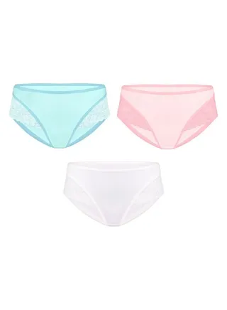 YOUNG UNDERWEAR | Women’s 100% Cotton Underwear | Elegant Lace-Trimmed Women's Underwear | Ultimate Comfort and Style 