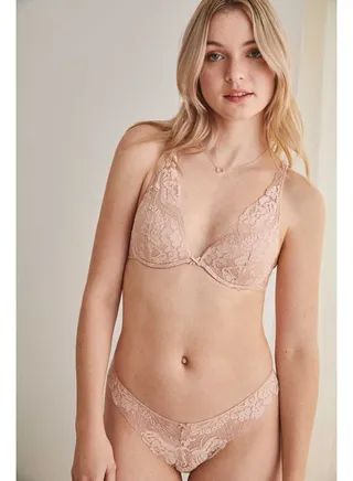 Microfiber lace classic briefs 
