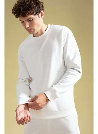 Man Ecru Sweat Shirt 